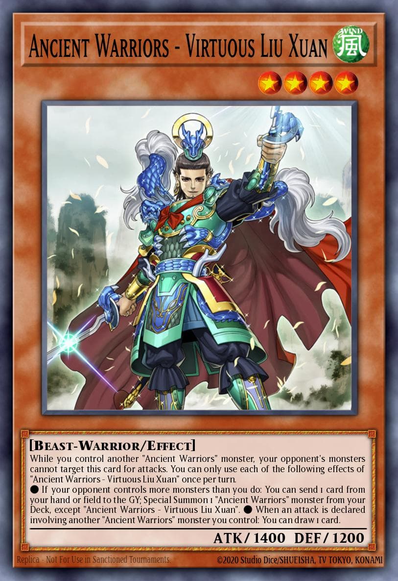 Ancient Warriors - Virtuous Liu Xuan Ignition Assault Special Edition card