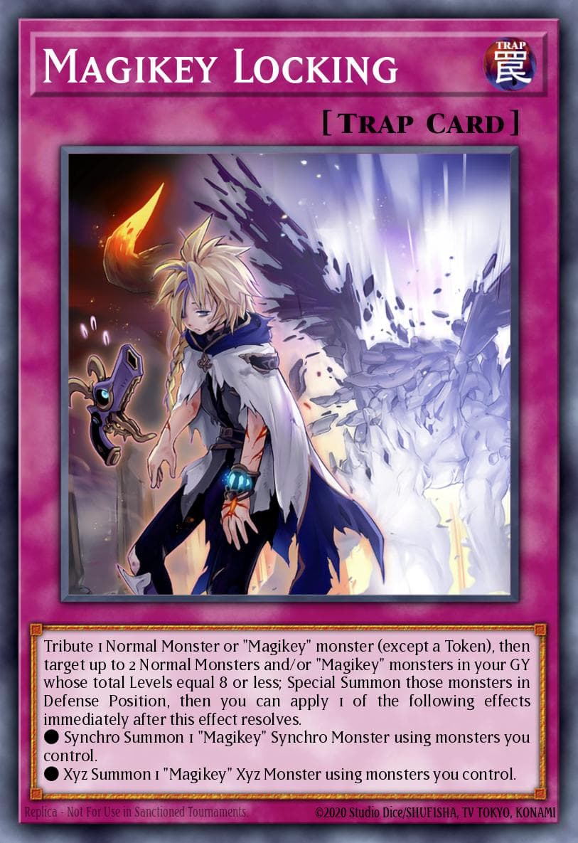 Magikey Locking Burst of Destiny card