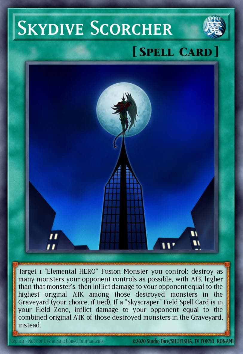 Skydive Scorcher 遊戲王 card
