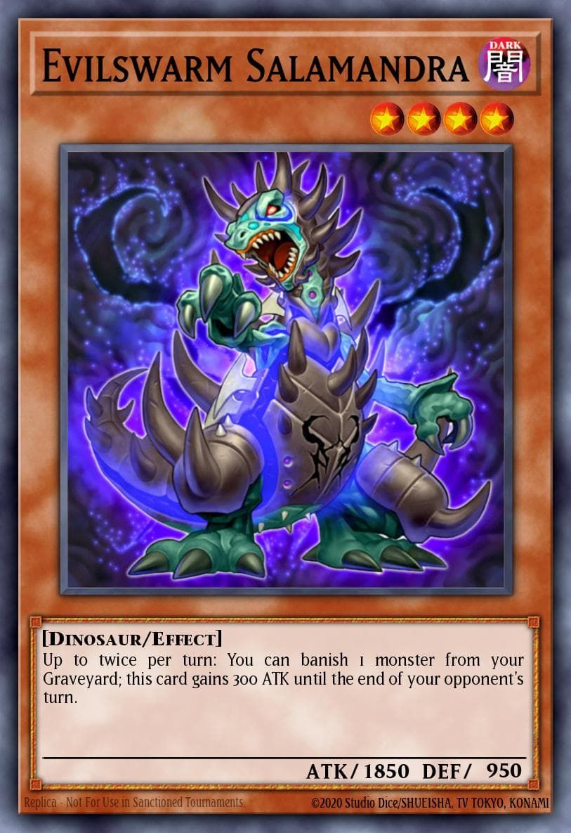 Evilswarm Salamandra Dinosmasher's Fury Structure Deck card