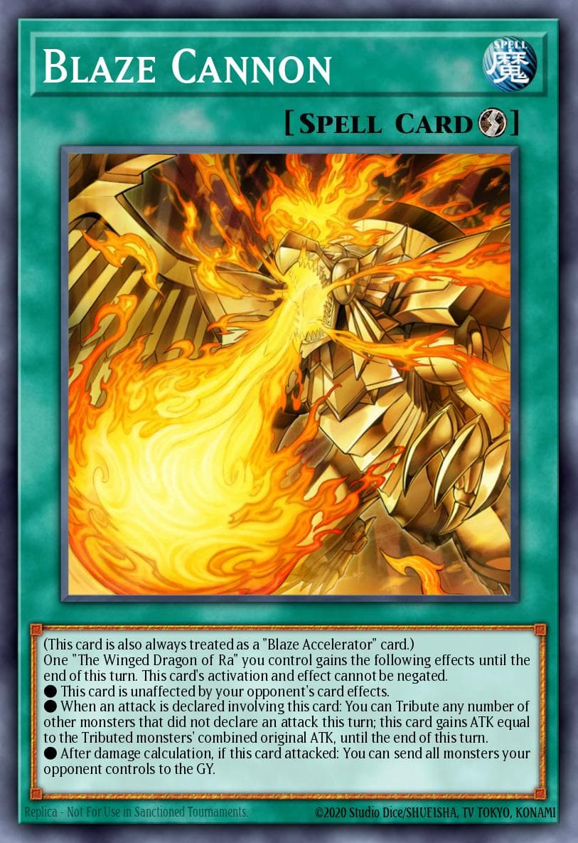 Blaze Cannon Legendary Duelists: Rage of Ra card