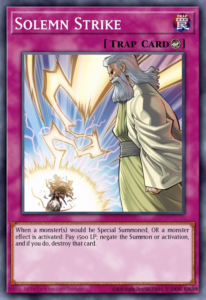 Solemn Strike Code of the Duelist Special Edition card