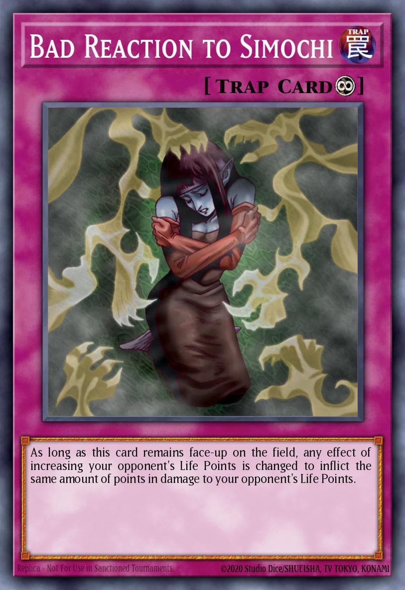 Bad Reaction to Simochi Dark Beginning 2 card