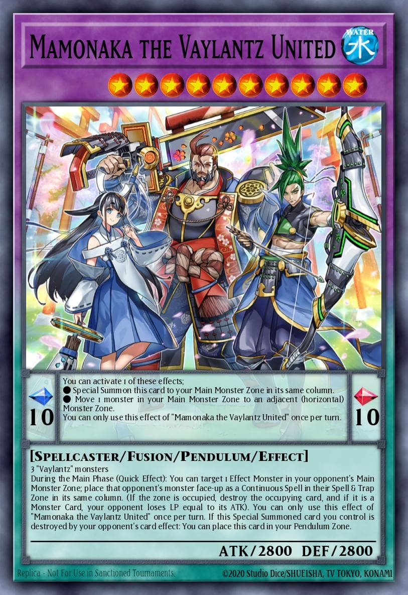 Mamonaka the Vaylantz United Tactical Masters card