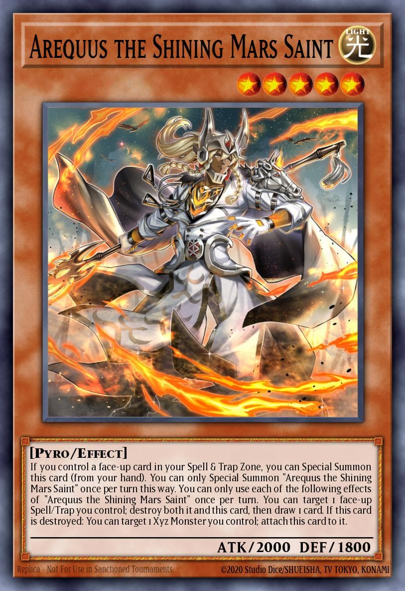 Arequus the Shining Mars Saint Maze of Muertos card