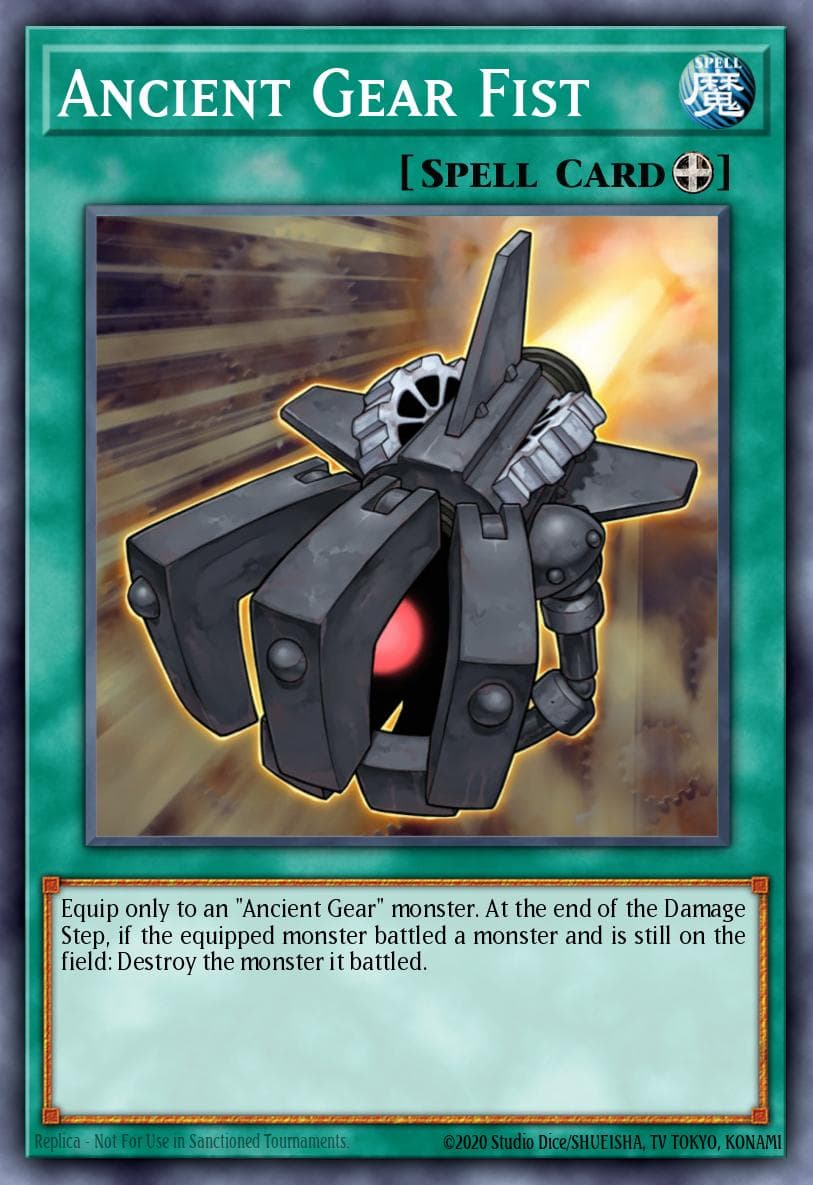 Ancient Gear Fist Structure Deck: Machine Re-Volt card