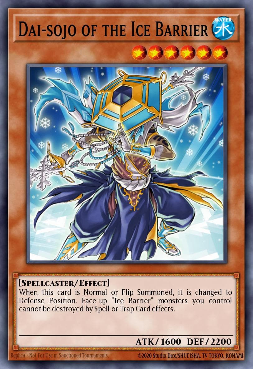 Dai-sojo of the Ice Barrier Structure Deck: Freezing Chains card