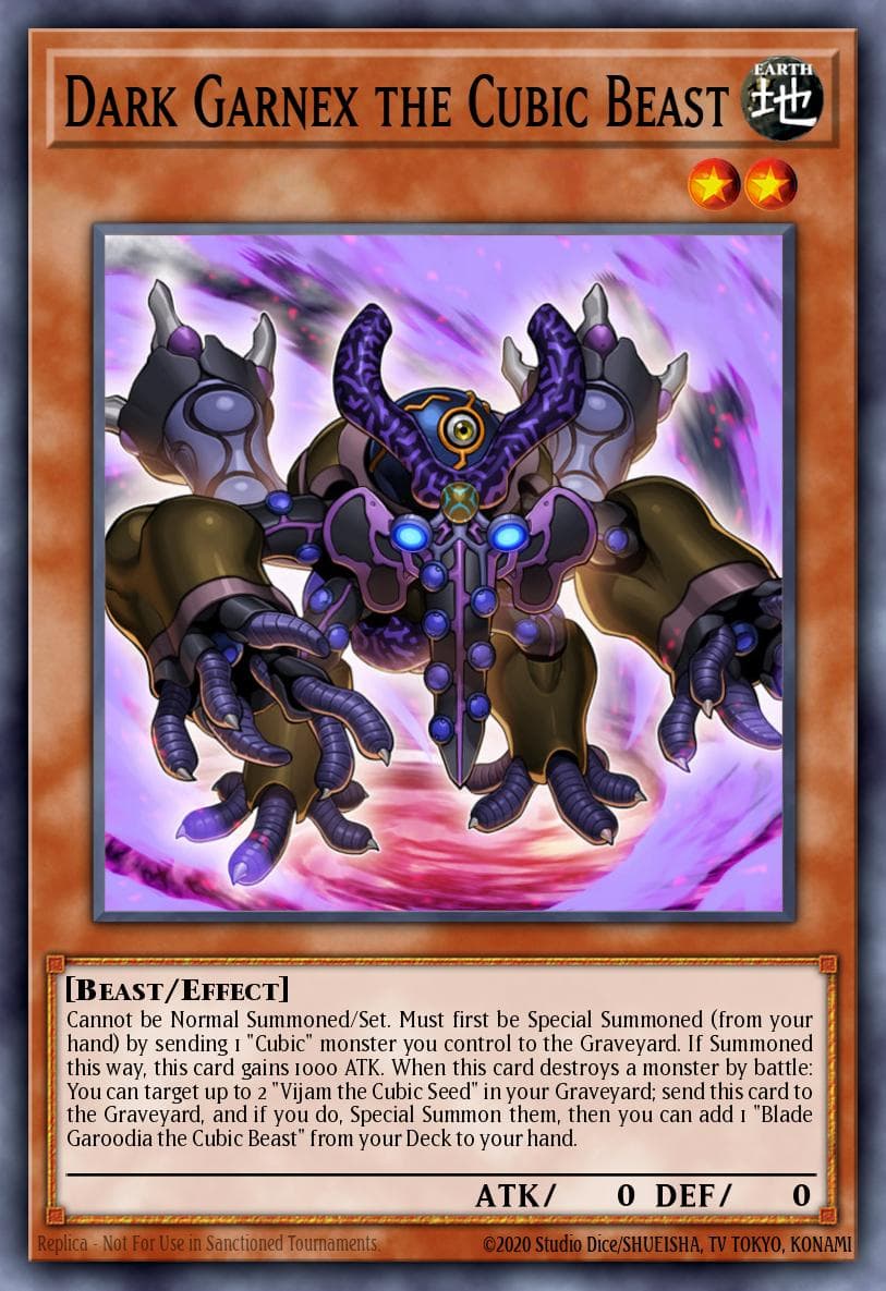 Dark Garnex the Cubic Beast Yu-Gi-Oh! The Dark Side of Dimensions Movie Pack: Gold Edition card