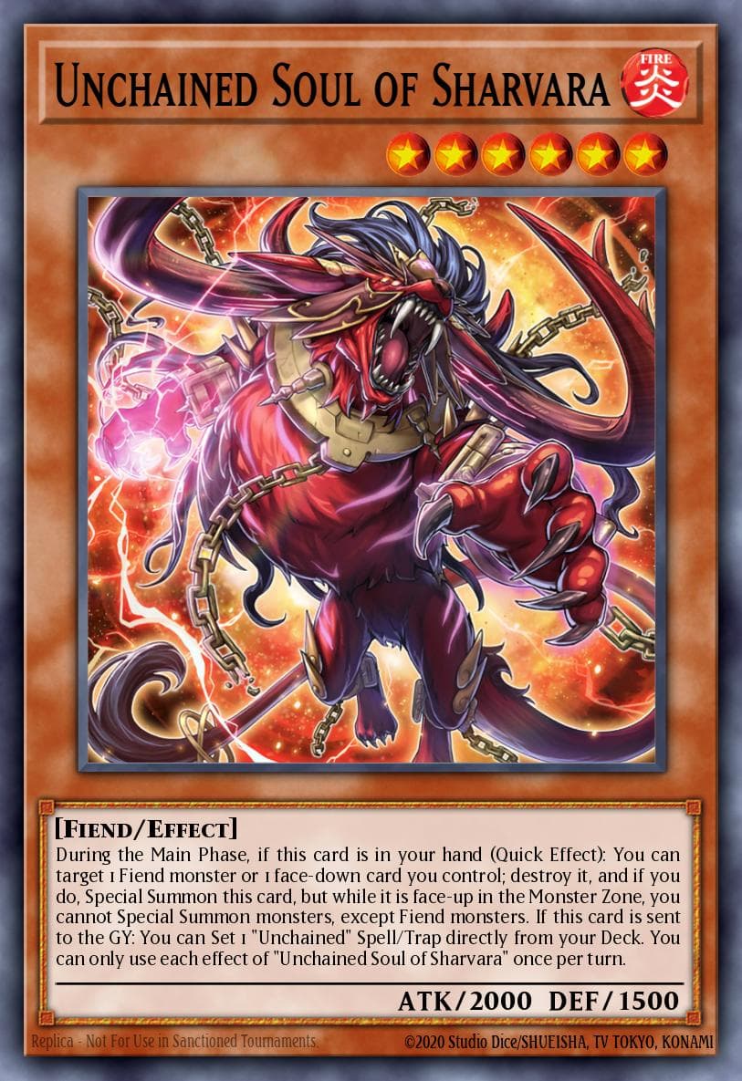 Unchained Soul of Sharvara Duelist Nexus card