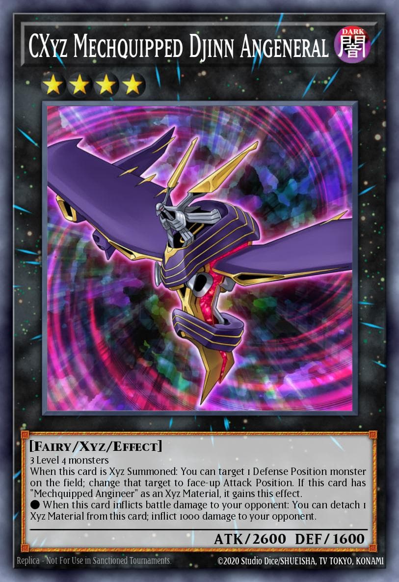 CXyz Mechquipped Djinn Angeneral Number Hunters card