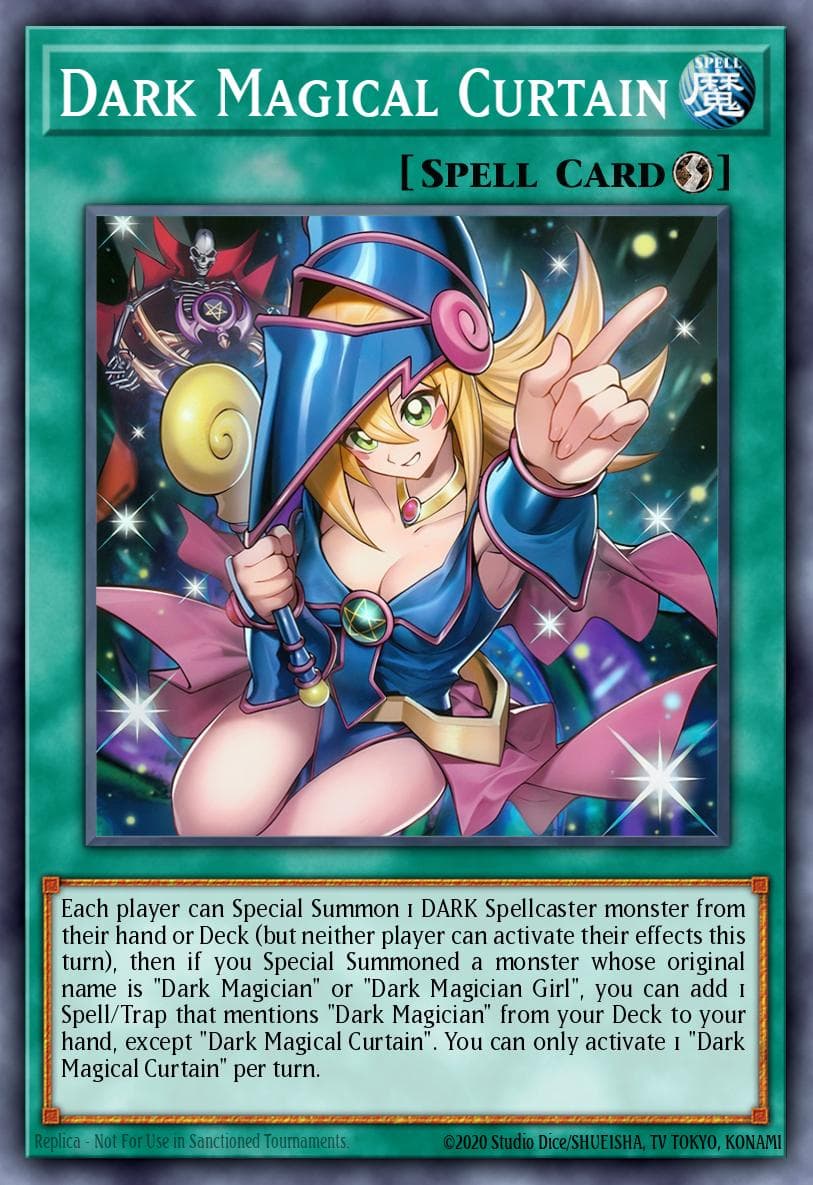黑之魔导的帘布 遊戲王 card