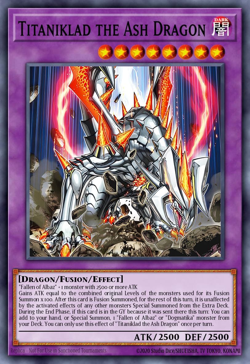 Titaniklad the Ash Dragon THE CHRONICLES DECK: The Fallen & The Virtuous (All-Foil Edition) card