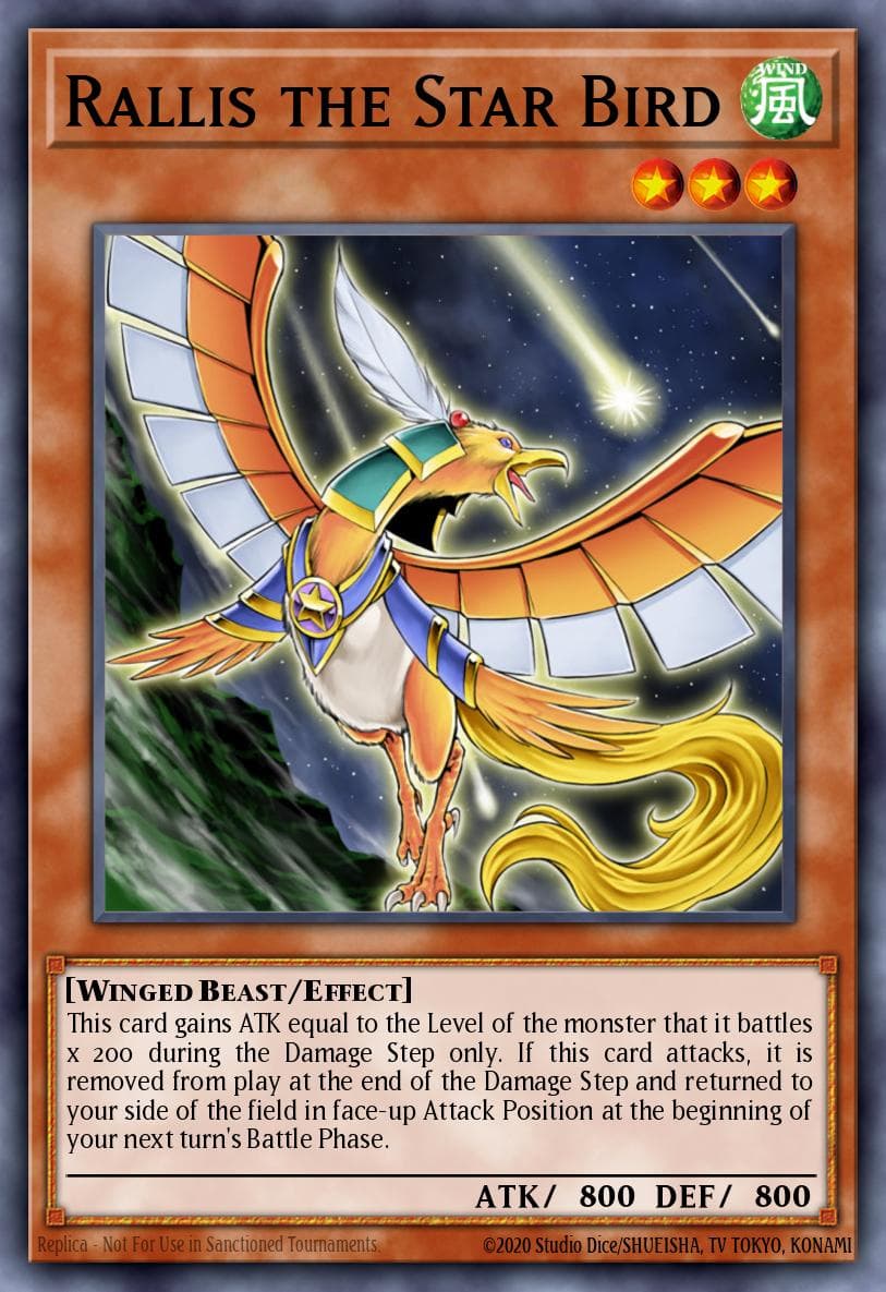 Rallis the Star Bird Power of the Duelist card