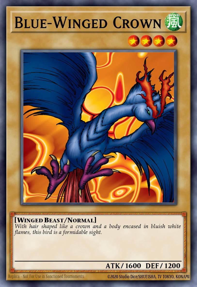 Blue-Winged Crown Metal Raiders card