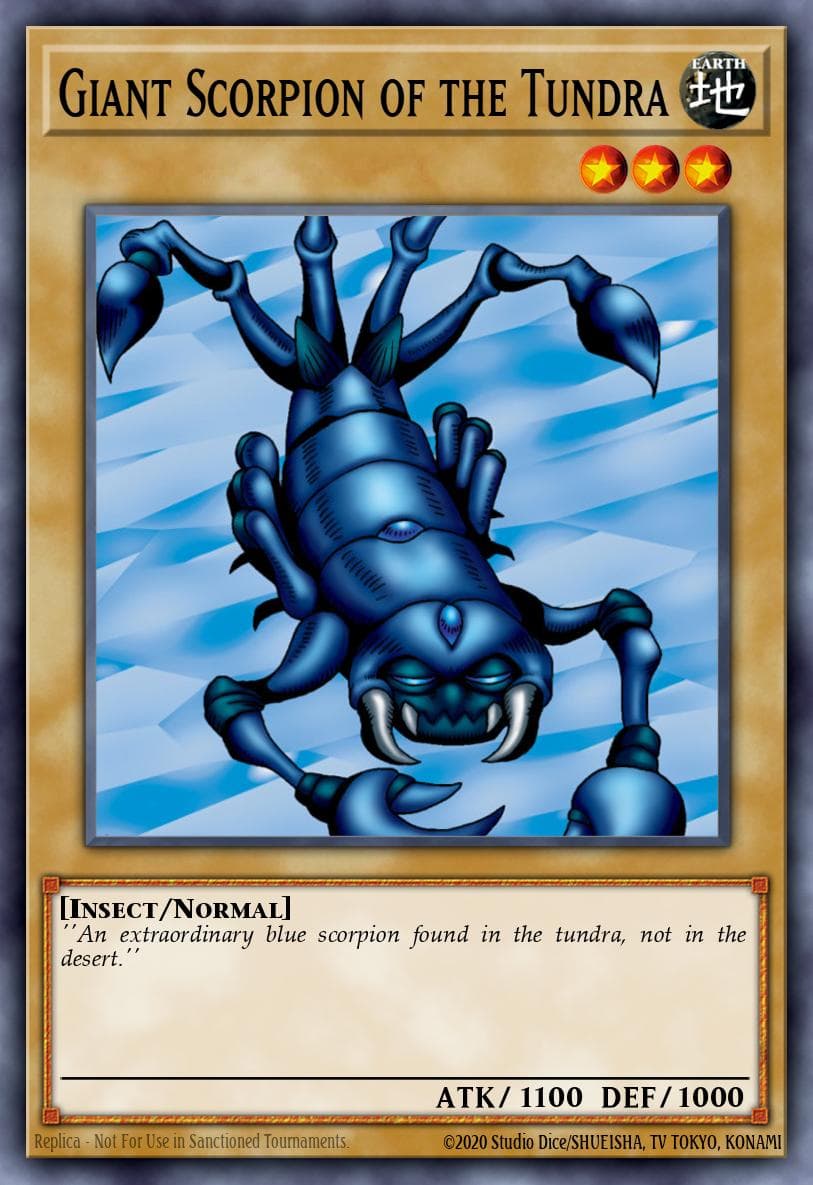 Giant Scorpion of the Tundra 遊戲王 card