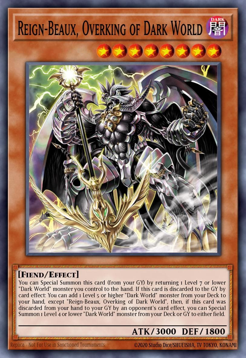 Reign-Beaux, Overking of Dark World Structure Deck: Dark World card