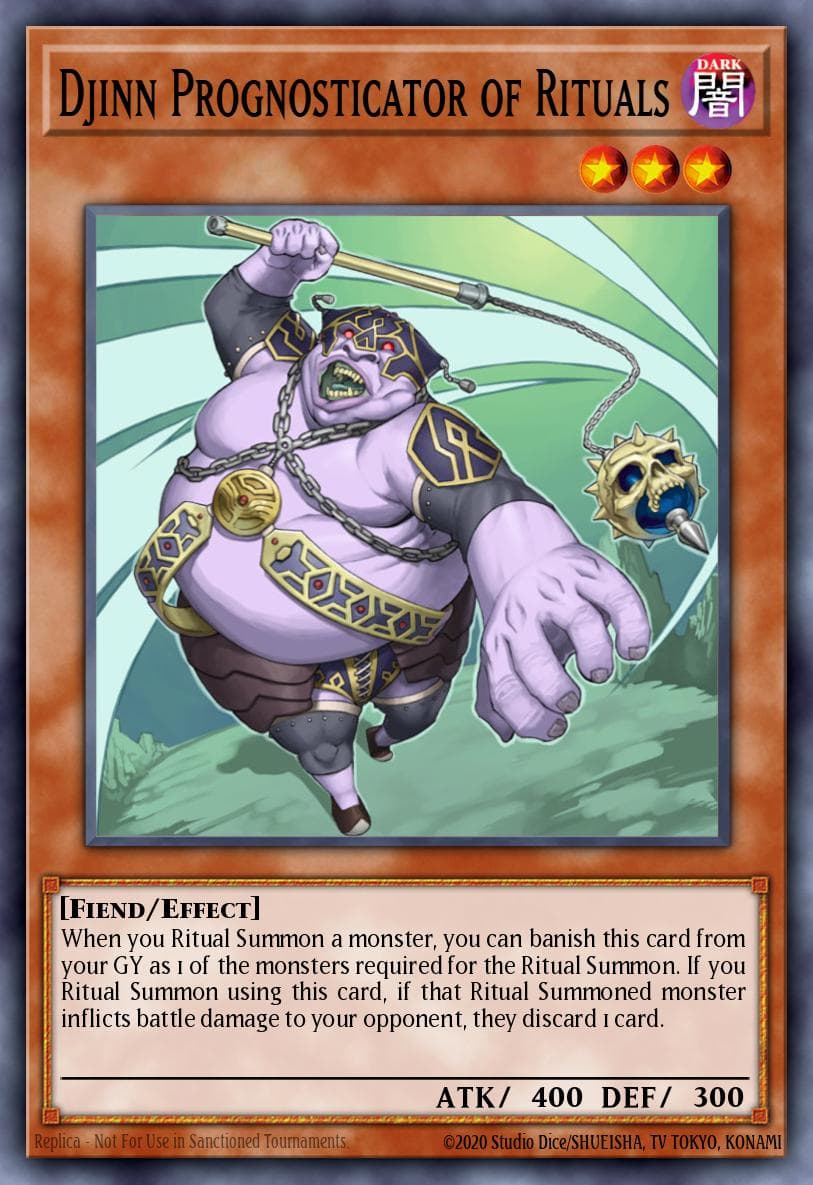 Djinn Prognosticator of Rituals The Secret Forces card