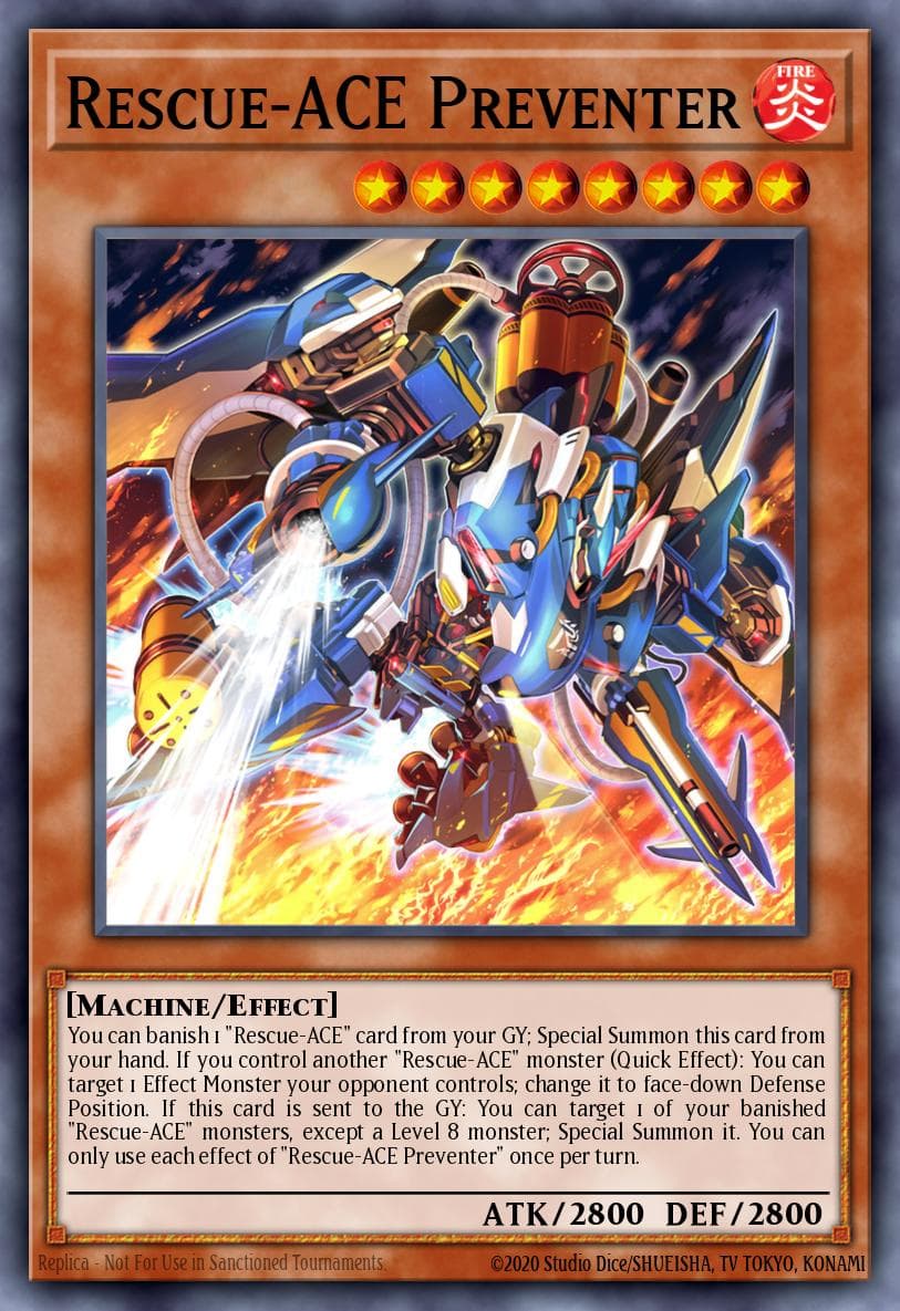 Rescue-ACE Preventer Duelist Nexus card