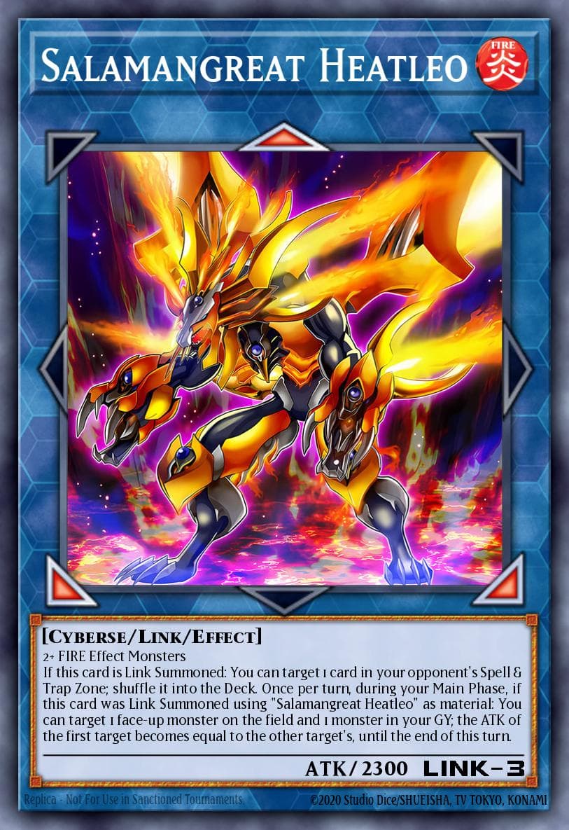 Salamangreat Heatleo 2019 Gold Sarcophagus Tin Mega Pack card