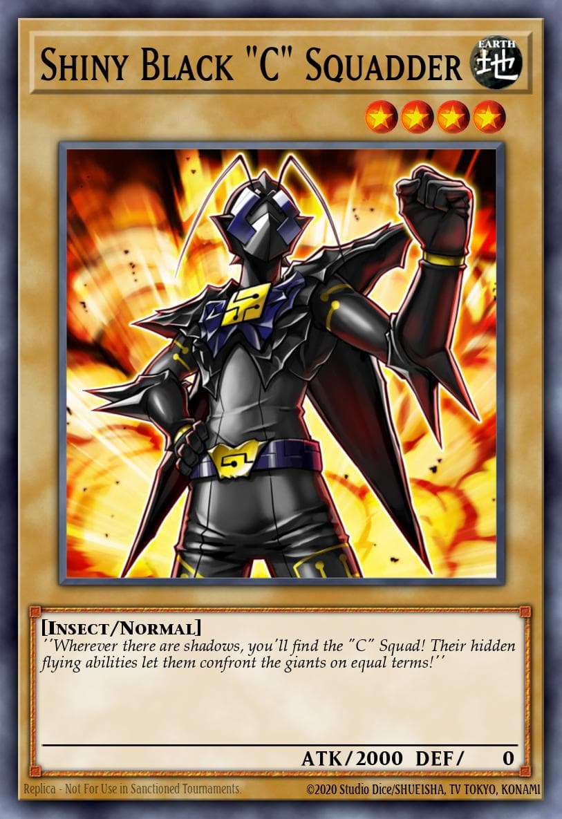 Shiny Black "C" Squadder Ignition Assault Special Edition card