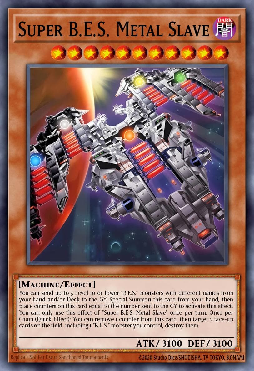 Super B.E.S. Metal Slave Burst Protocol card