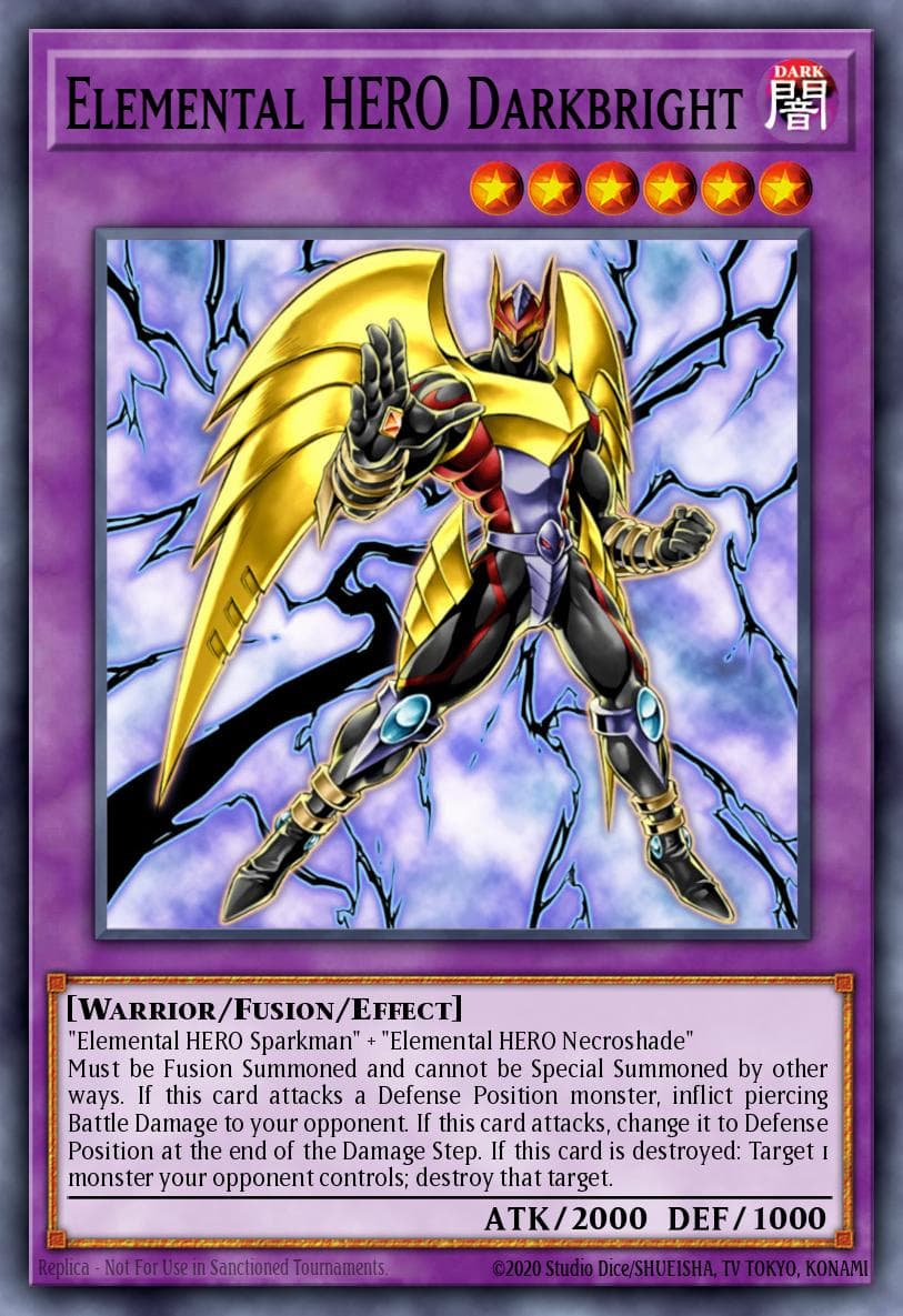Elemental HERO Darkbright Speed Duel GX: Duel Academy Box card