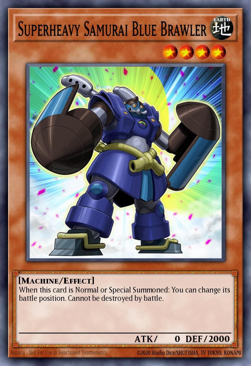 Superheavy Samurai Blue Brawler 2015 Mega-Tin Mega Pack card