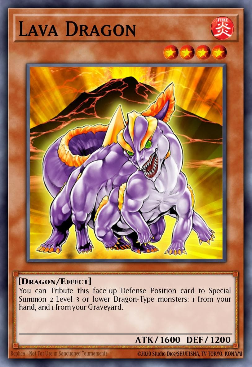 岩浆龙 遊戲王 card