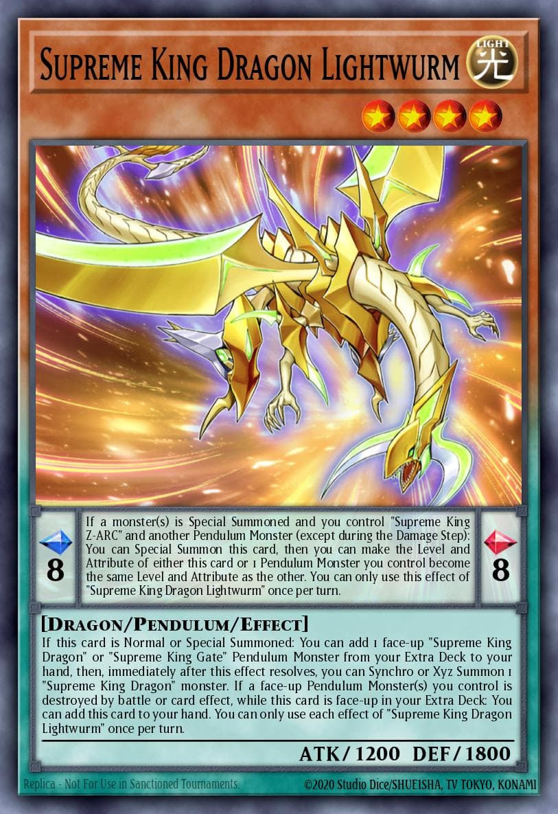 Supreme King Dragon Lightwurm 25th Anniversary Tin: Dueling Mirrors card