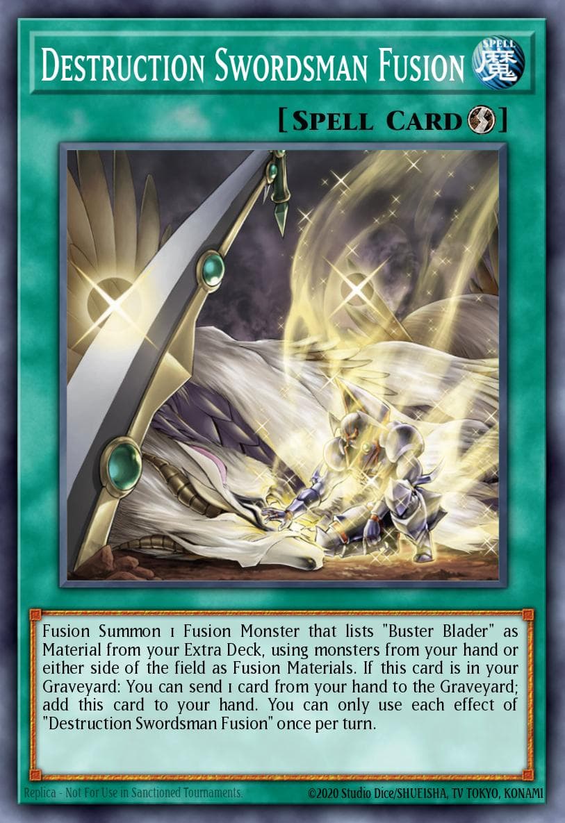 Destruction Swordsman Fusion Speed Duel: Battle City Box card