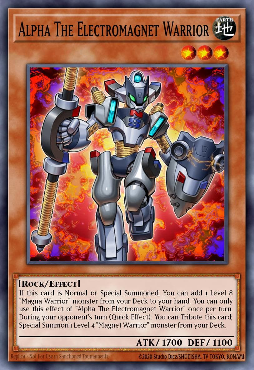 Alpha The Electromagnet Warrior Structure Deck: Yugi Muto card