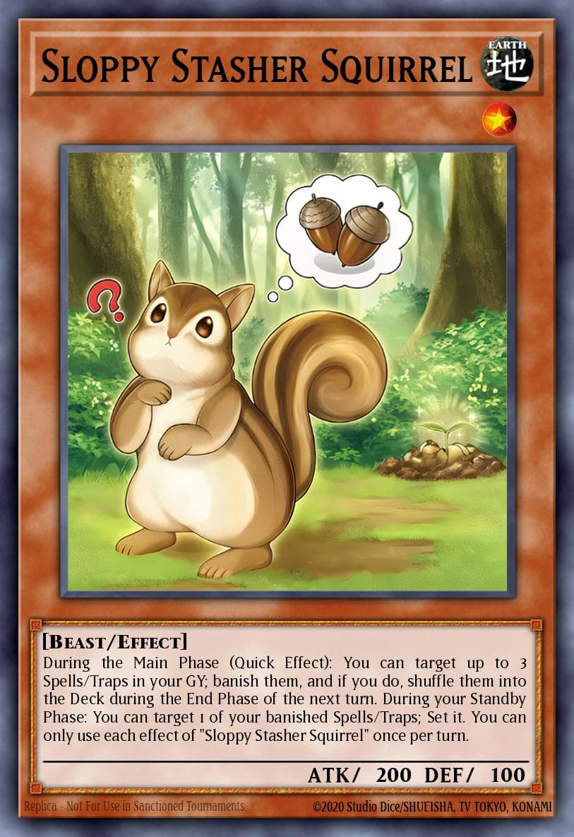 Sloppy Stasher Squirrel Maze of Muertos card