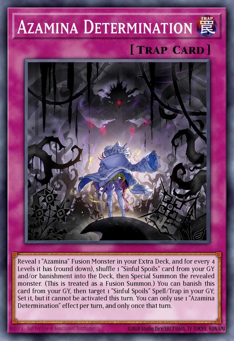 Azamina Determination Rage of the Abyss card