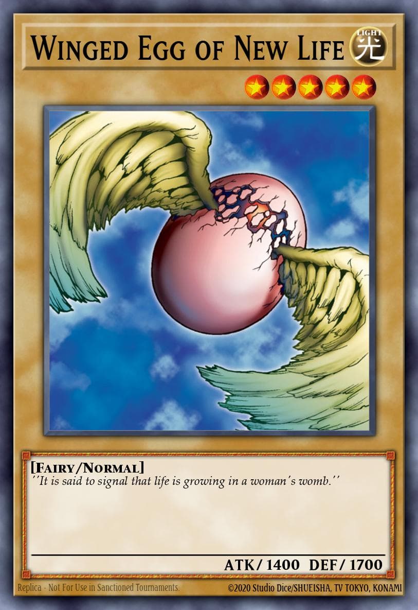 Winged Egg of New Life 游戏王 card