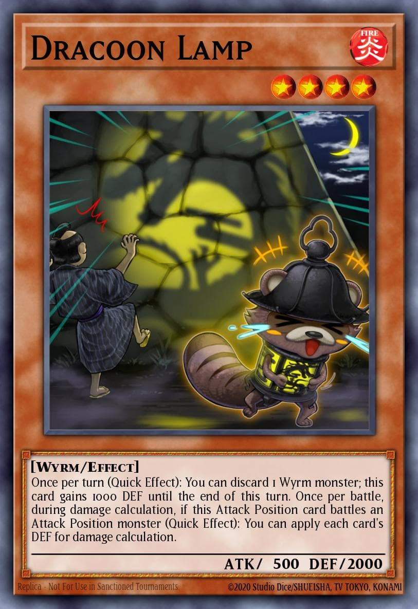 Dracoon Lamp Rise of the Duelist Premiere! promotional card card