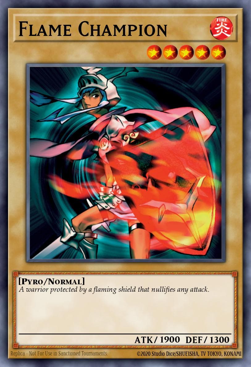 Flame Champion Pharaoh's Servant card
