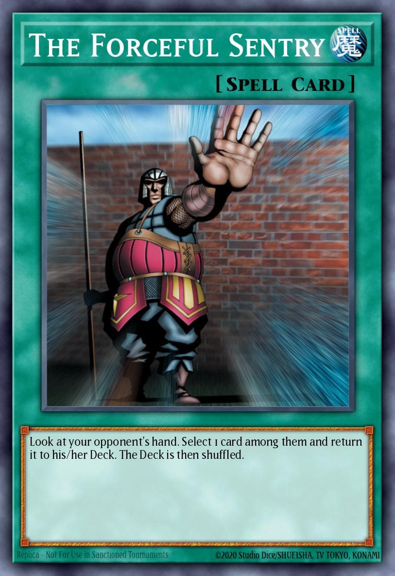 The Forceful Sentry Spell Ruler card