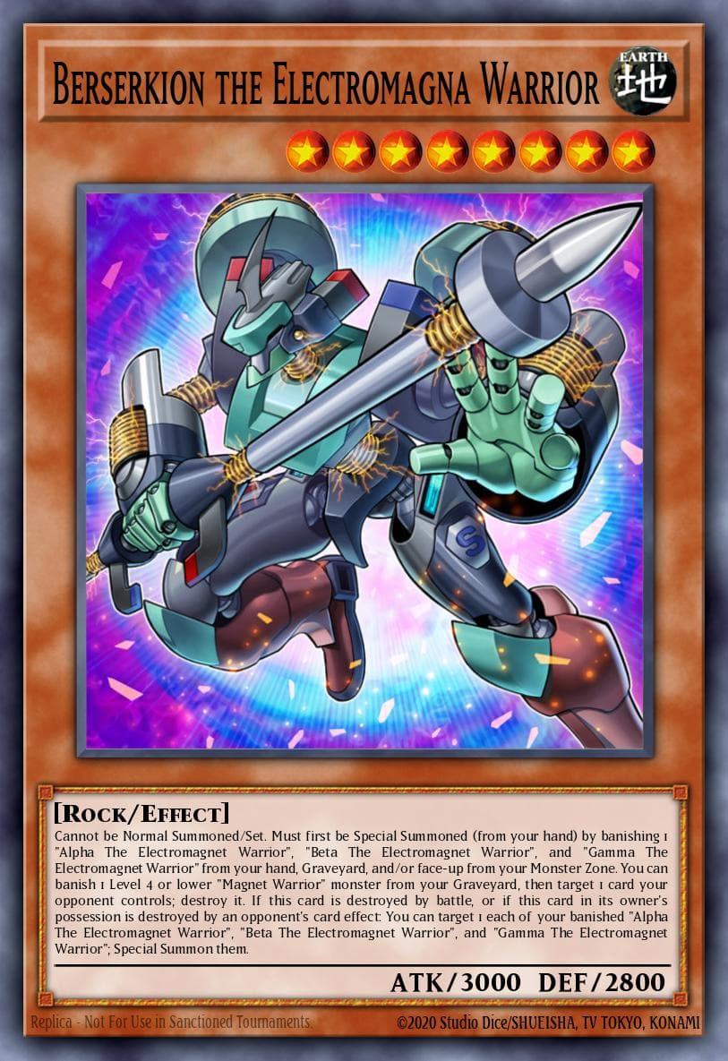 Berserkion the Electromagna Warrior Structure Deck: Yugi Muto card