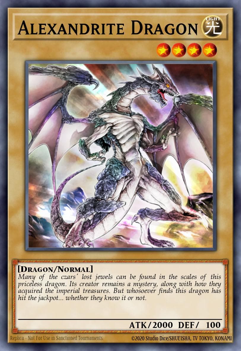 Alexandrite Dragon Realm of Light Structure Deck card