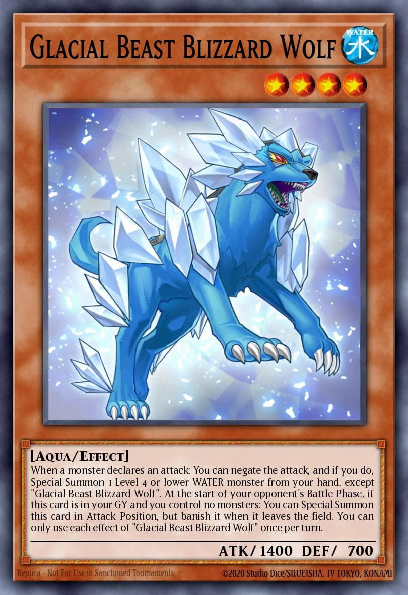 Glacial Beast Blizzard Wolf Battles of Legend: Armageddon card
