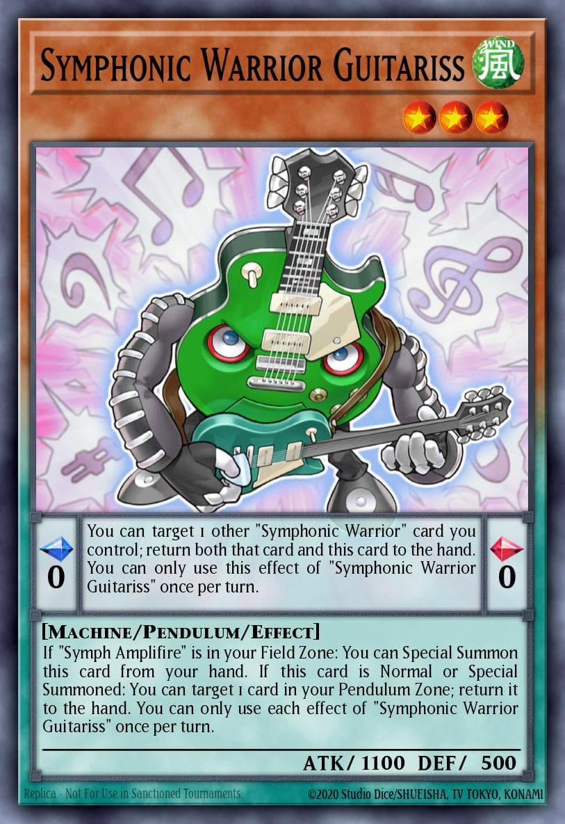 Symphonic Warrior Guitariss Dimension Force card