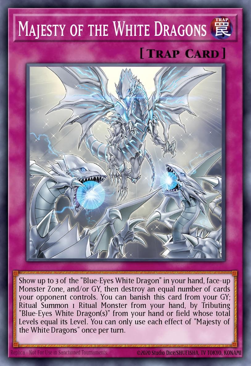 Majesty of the White Dragons Structure Deck: Blue-Eyes White Destiny card