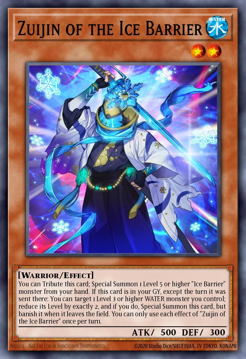 Zuijin of the Ice Barrier Structure Deck: Freezing Chains card