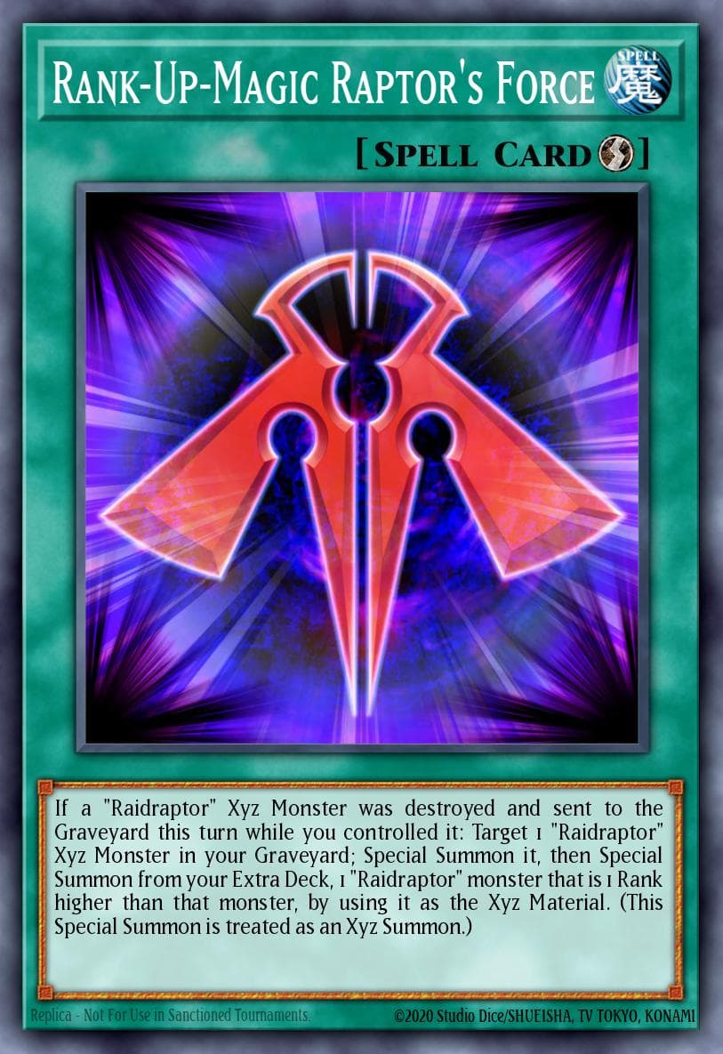 Rank-Up-Magic Raptor's Force Clash of Rebellions: Special Edition card