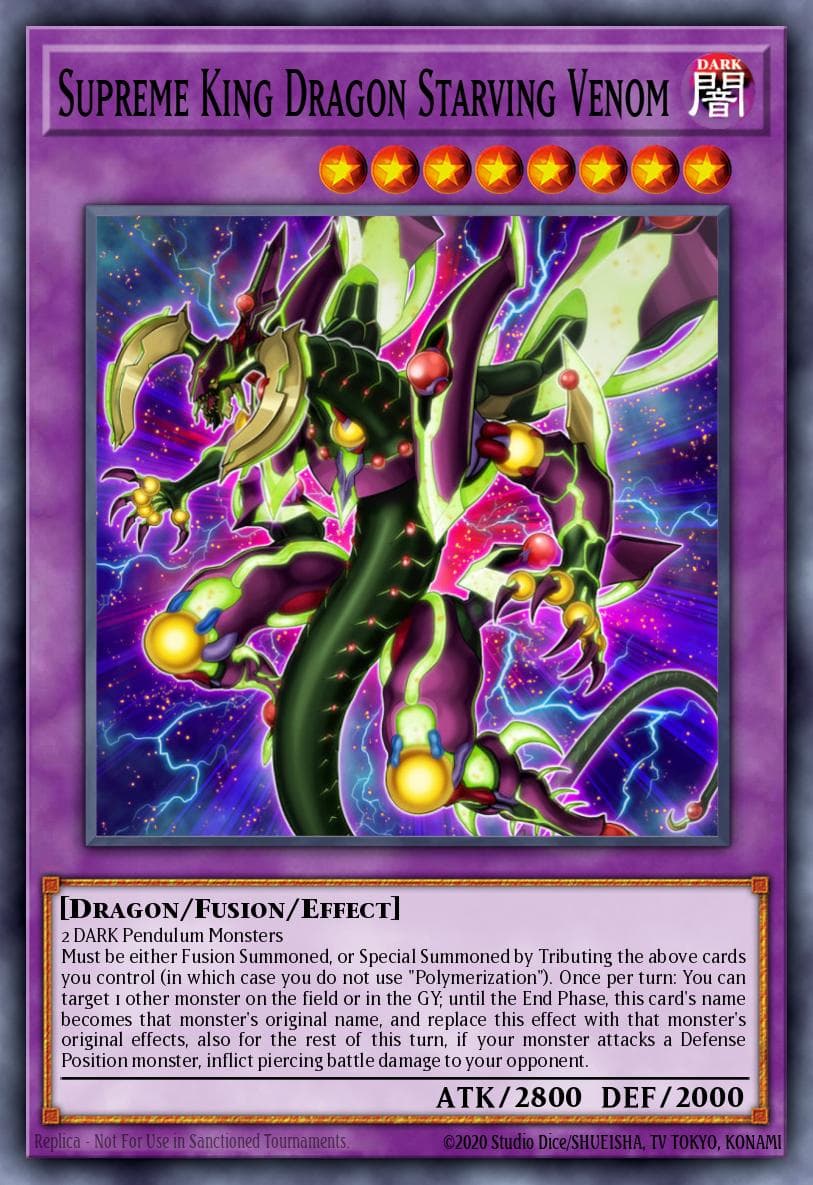 Supreme King Dragon Starving Venom Code of the Duelist Special Edition card