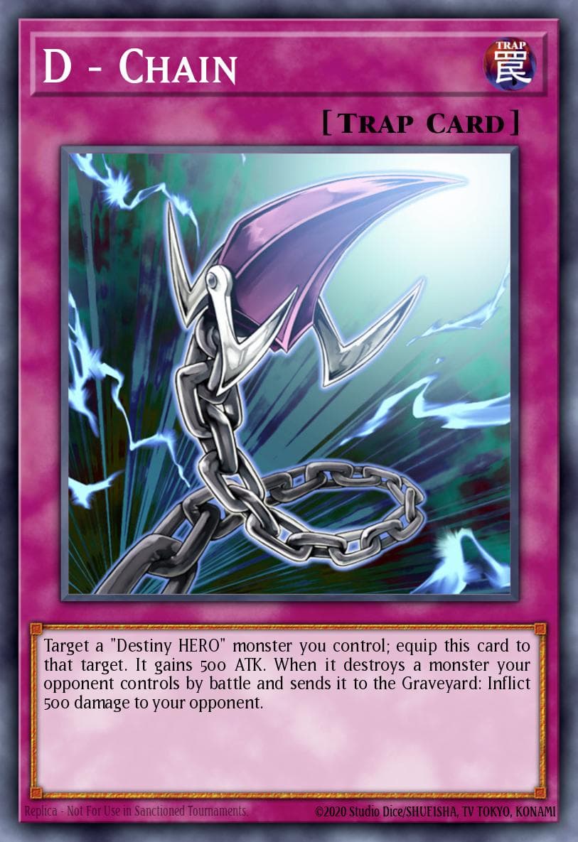 D - Chain 游戏王 card
