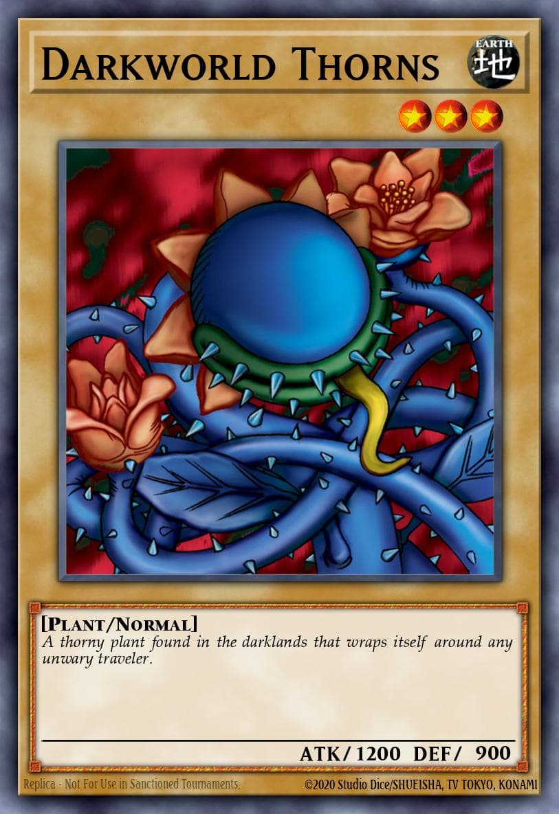 Darkworld Thorns Legend of Blue Eyes White Dragon card