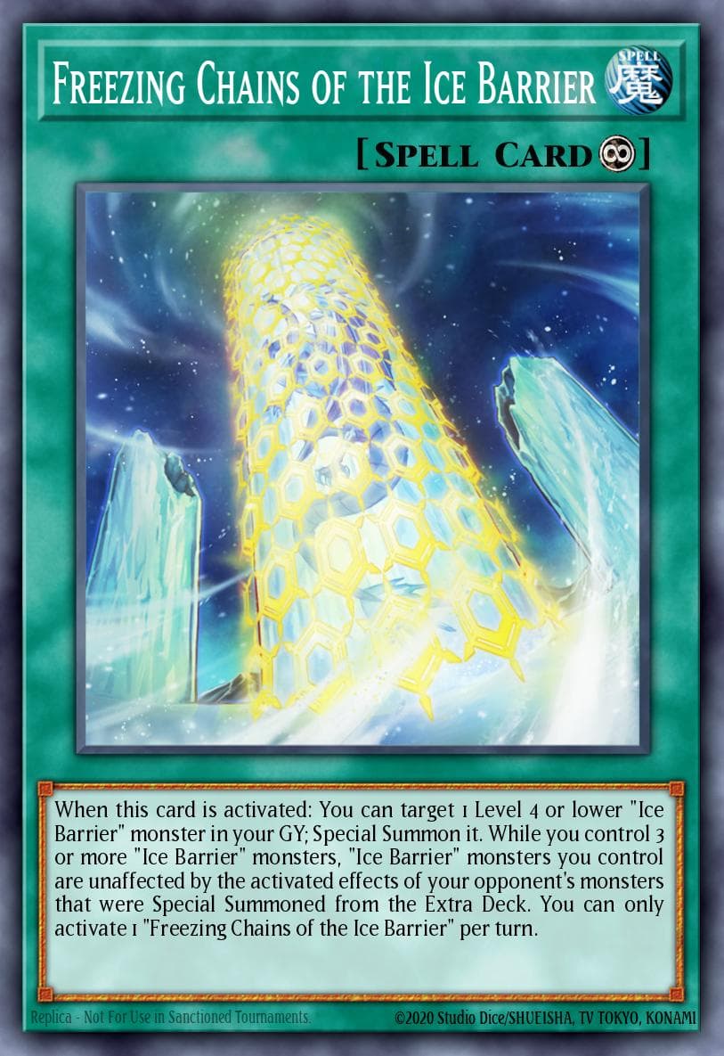 Freezing Chains of the Ice Barrier Battles of Legend: Terminal Revenge card