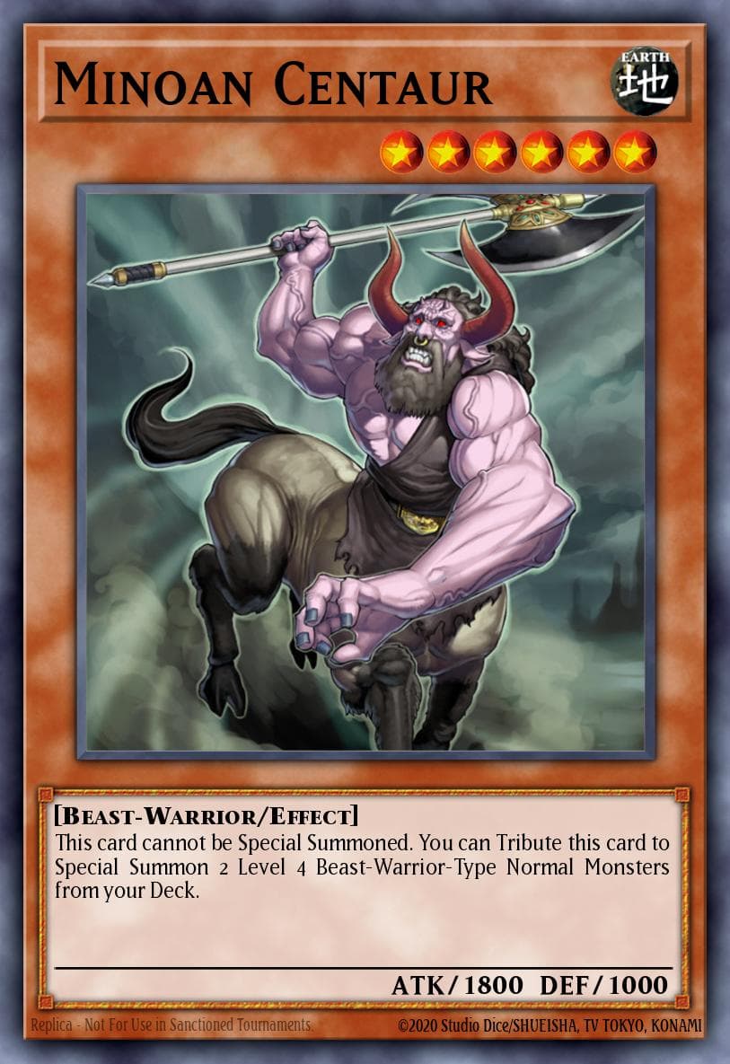 Minoan Centaur Raging Battle: Special Edition card