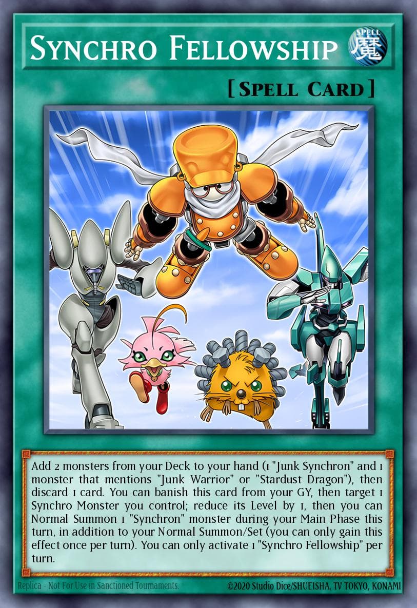 Synchro Fellowship Legendary 5D's Decks card